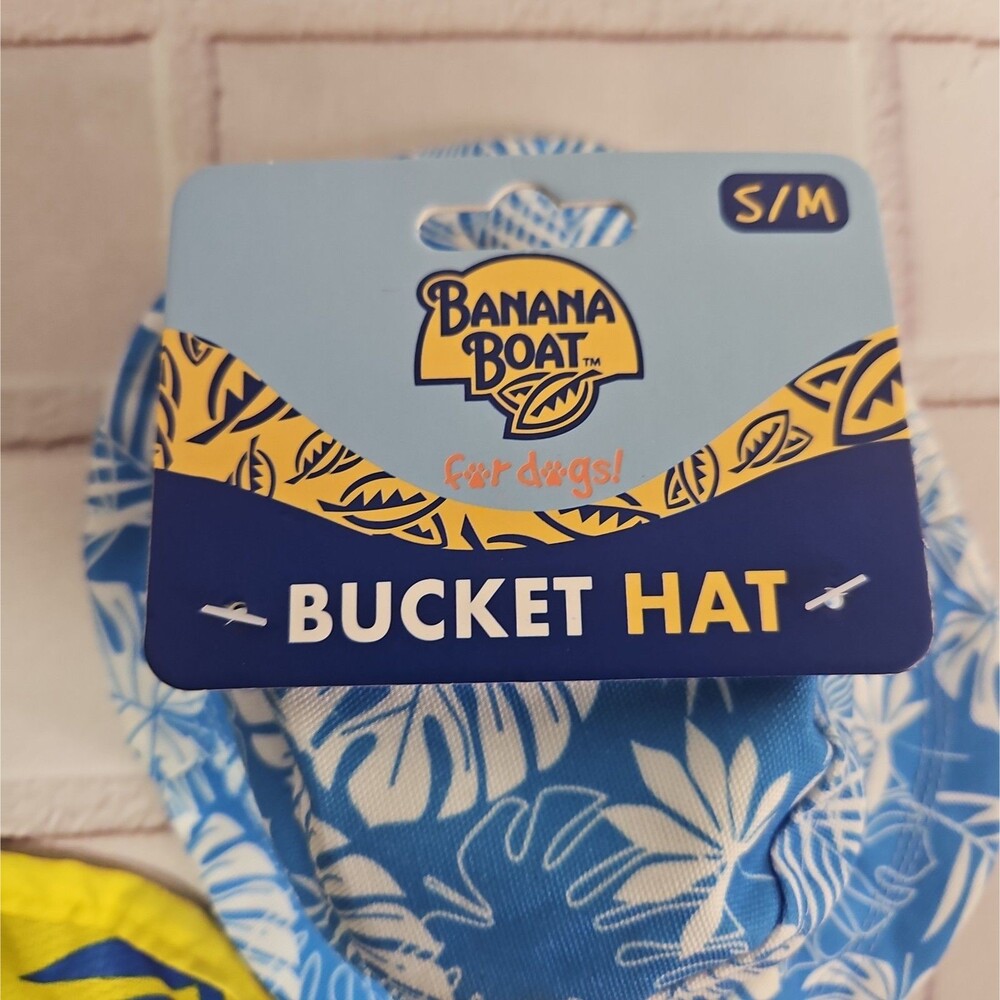 Banana Boat Bucket Hat + Cooling Bandana for dogs set small - Picture 4 of 11